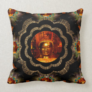 Motif hippie de mandala du coussin   Bouddha