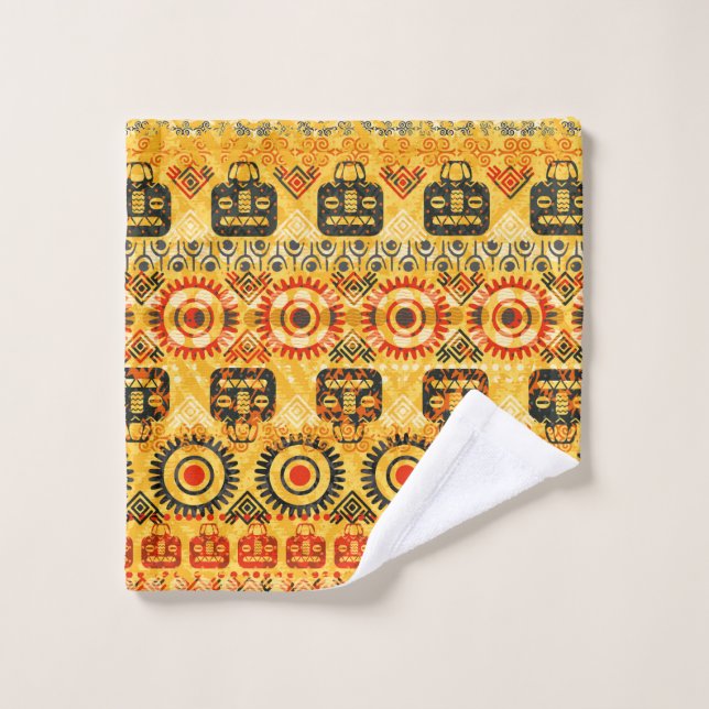 Motif homogène tribal (Gant de toilette)