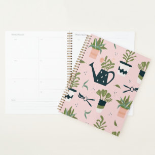 Motif imprimé Whimsical Pink Gardening