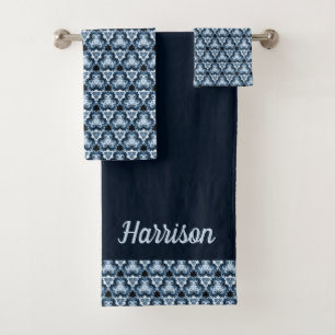 Motif Indigo Blue Swirl