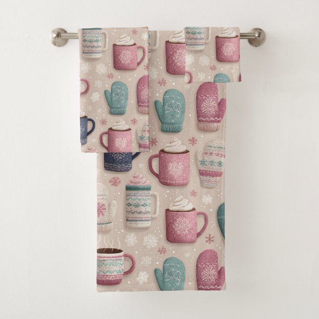 Motif intime hiver sans couture avec Mittens (En situation)