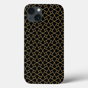 Motif islamique noir, or : coque ipad-Coque