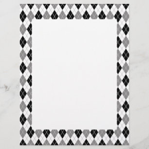 Motif Jacquard noir et blanc
