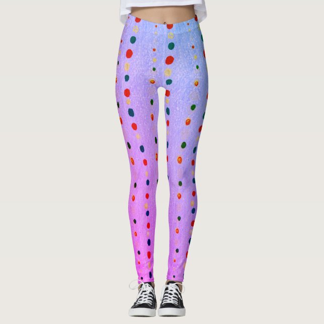 Motif japonais BRIGHT FUN IMPRIMANTES Leggings (Devant)