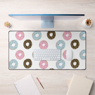 Motif joli donut Tapis de bureau couleur Éclabouss
