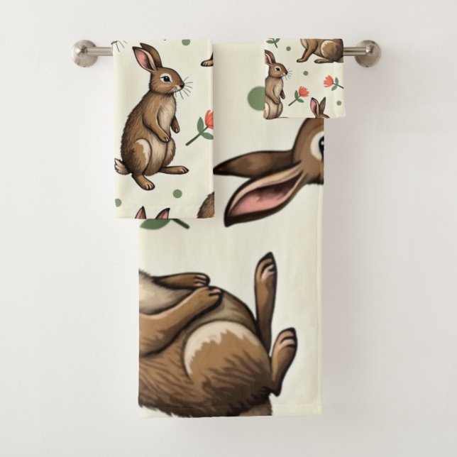 motif lapin vintage (En situation)