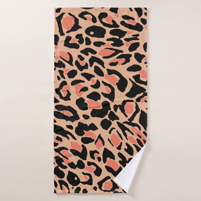 Motif léopard (Serviette de bain)