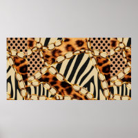 Motif léopard, Empreinte de léopard, Poster de ani