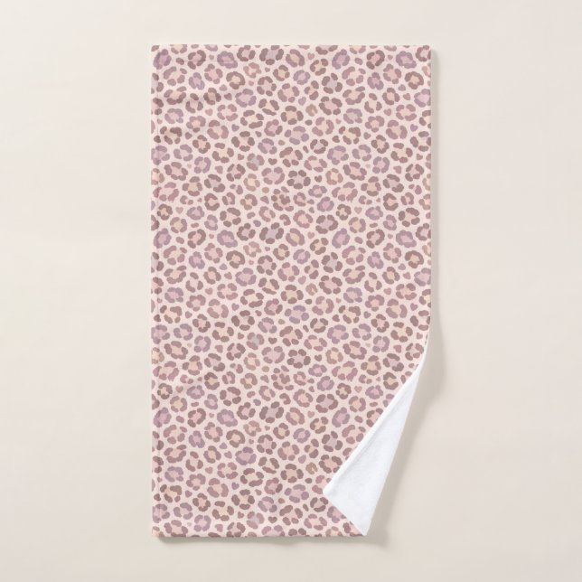 Motif Léopard Féminin (Serviette à main)