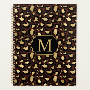 Motif Léopard Or Chic Moderne Mongorammed