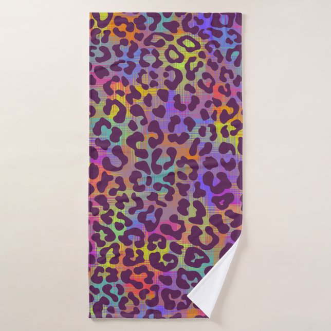 Motif léopard. Répétition sans soudure animal ba (Serviette de bain)