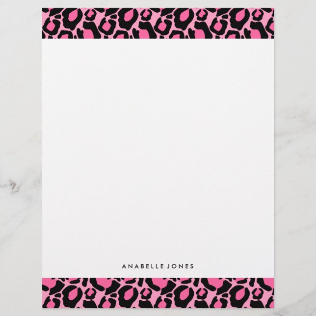 Motif léopard rose (Devant)