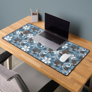 MOTIF LUAU TIKI (BLEU)