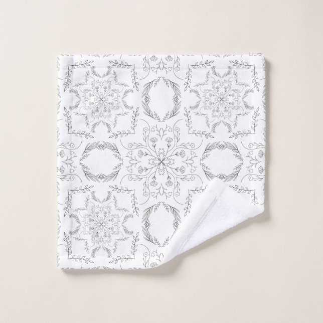 Motif mandala (Gant de toilette)