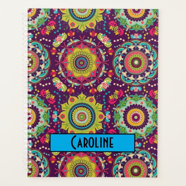 Motif Mandala Rétro Personnalisé (Devant)