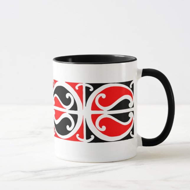 Motif maori 3 de Kowhaiwhai - tasse (Droite)