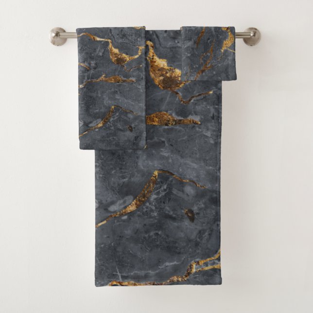 Motif Marbre Gris Or Tendance Cool (En situation)