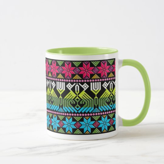 Motif maya coloré mug