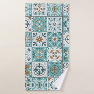 Motif méditerranéen continu de tuiles marocaines