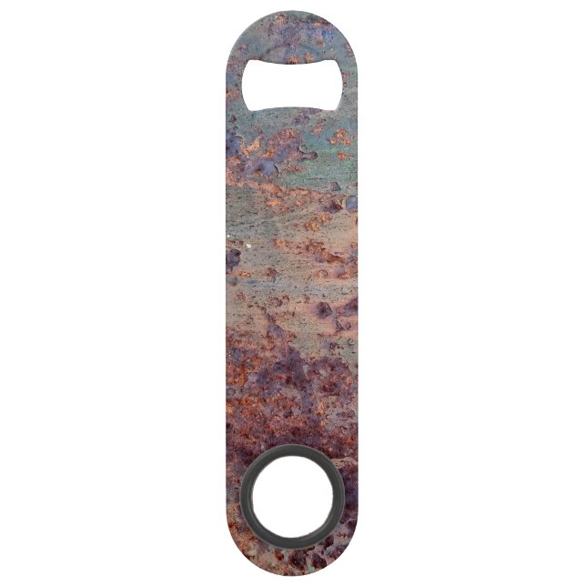 Motif Métal Rouillé Bleu Grunge (Devant)