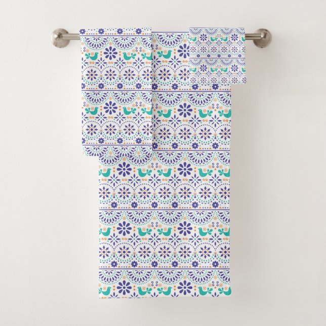 Motif mexicain d'art populaire de tuile d'oiseau (En situation)