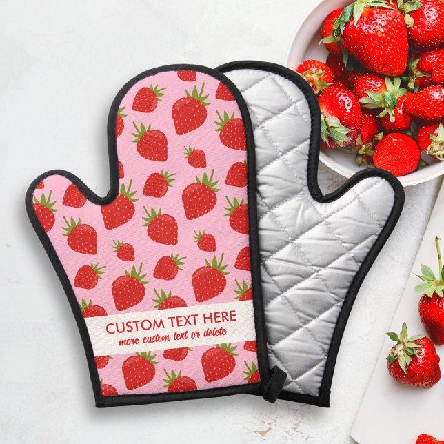 Motif mignon à fraise rouge Ajouter un texte perso (Créateur téléchargé)