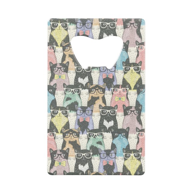 Motif mignon de chats de hippie (Devant)