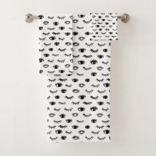 Motif mignon de cil de griffonnage