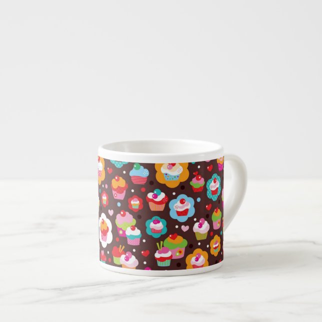 Motif mignon de gâteau de tasse (Devant droit)