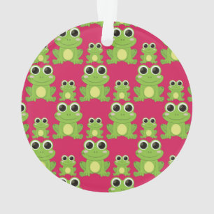 Motif mignon de grenouilles