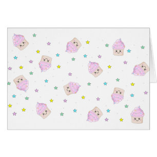 Motif mignon de petit gâteau