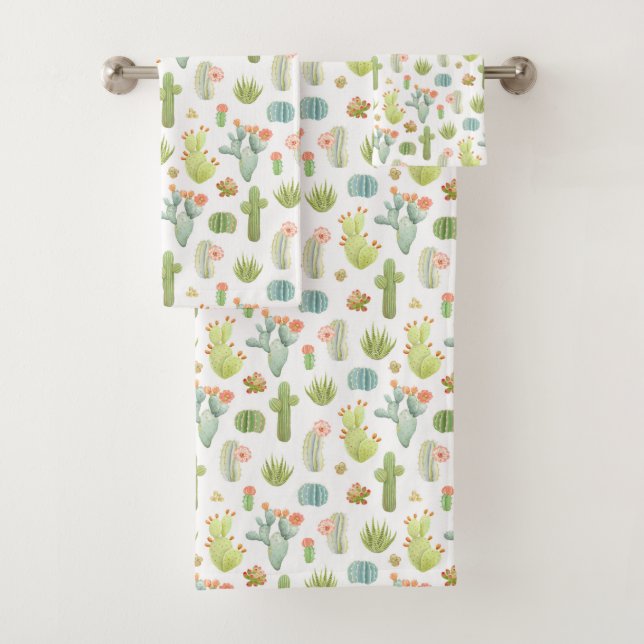 Motif mignon de position de cactus (En situation)