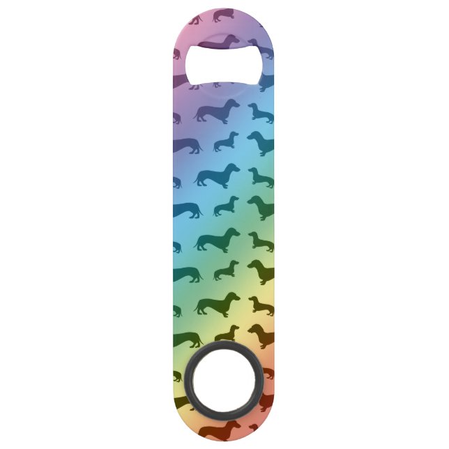 Motif mignon de teckel d'arc-en-ciel (Devant)