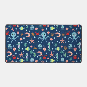 Motif mignon de vie marine de l'océan
