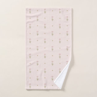 Motif minimaliste de fleurs sauvages avec des poin