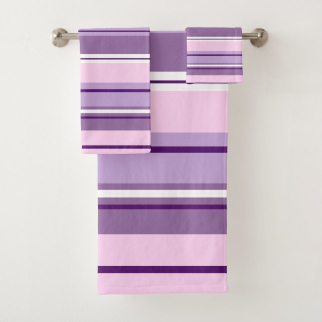 Motif Mixte Gratté Rose Violet Blanc (En situation)