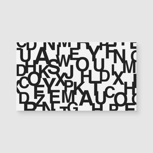 Motif moderne, abstrait, désordonné avec des lettr (Devant)