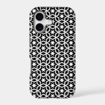 Motif moderne Black and White Star Coque-Mate iPho
