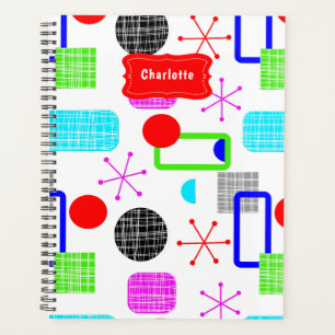 Motif moderne coloré du milieu du siècle