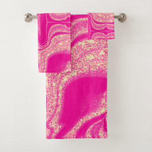 Motif moderne en marbre abstrait rose chaud