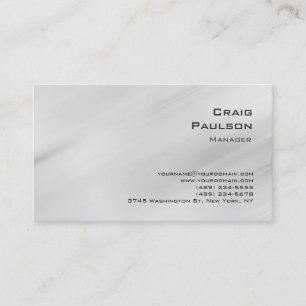 Motif moderne gris tendance Monogram Carte de vis