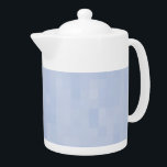 Motif moderne minimaliste bleu clair<br><div class="desc">Mini-bleu clair motif moderne théière</div>