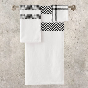 Motif Moderne Noir & Blanc Chic