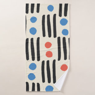 Motif moderne sans couture avec rayures et points