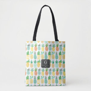 Motif Monogramme ananas SAC FOURRE-TOUT