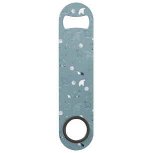 motif montrant un polaire mignon