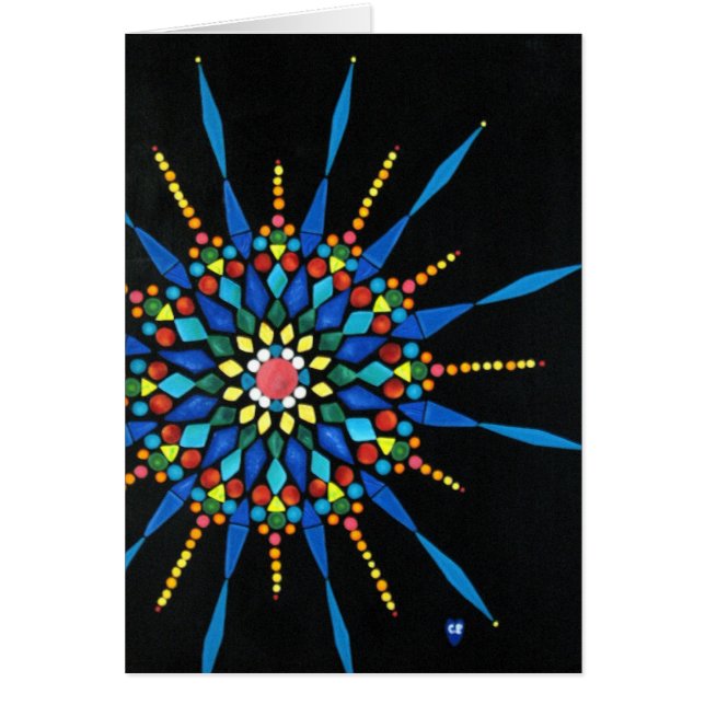 Motif Mosaic Gemstones, Votre message, cartes (Devant)