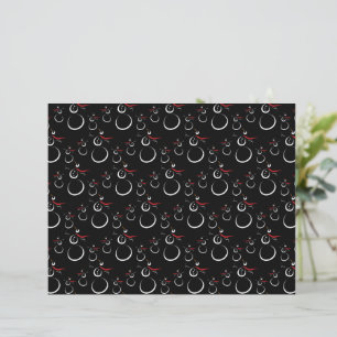 Motif motoneige d'hiver mignon noir