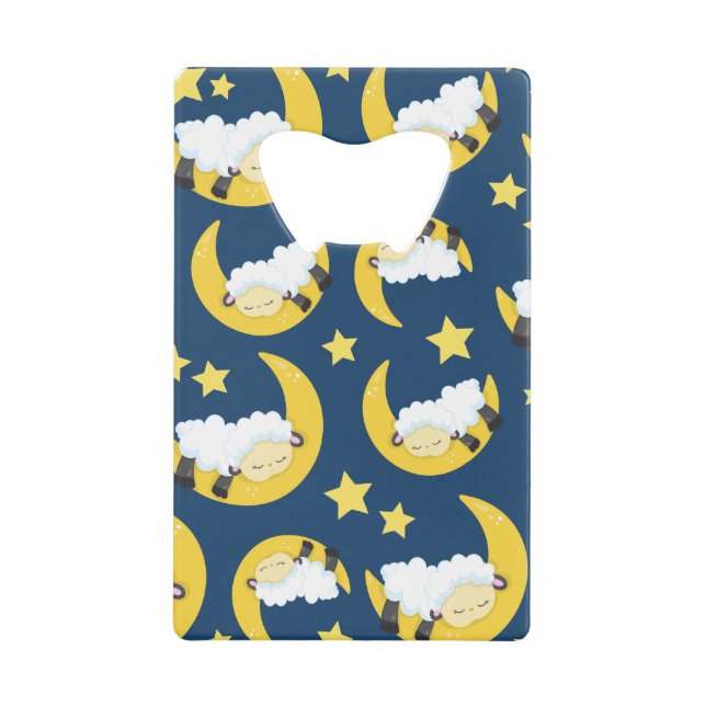 Motif mouton, Mouton couché, Lune, Étoiles (Devant)