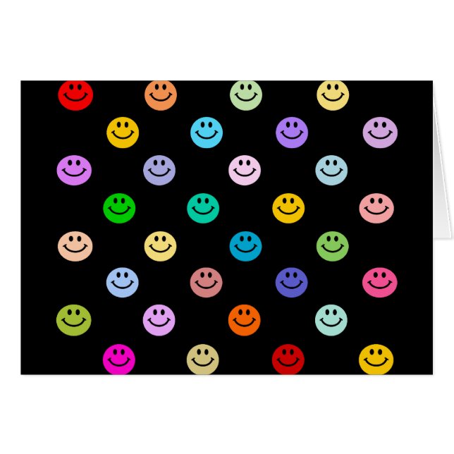 Motif multicolore de visage d'arc-en-ciel (Devant horizontal)